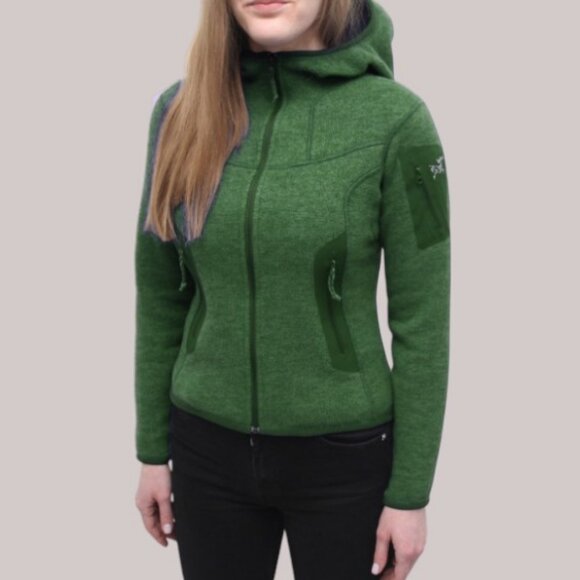 Arc'teryx Tops - Arc'teryx zip up fleece covert hoody green women's size S